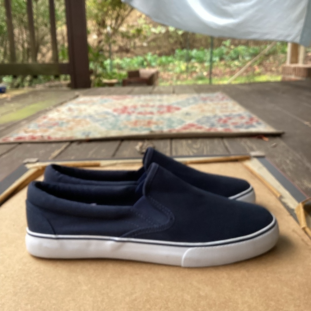 Goodfellow blue slip on business casual loafers, size 8 - Picture 6 of 8
